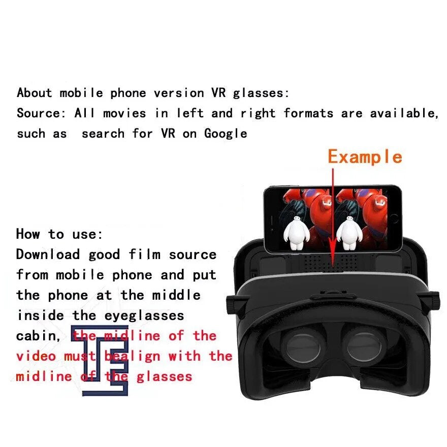 G06EB Original VR Virtual Reality 3D Glasses Box VR Cardboard Headset Helmet for IOS Android Smartphone Wireless Rocker