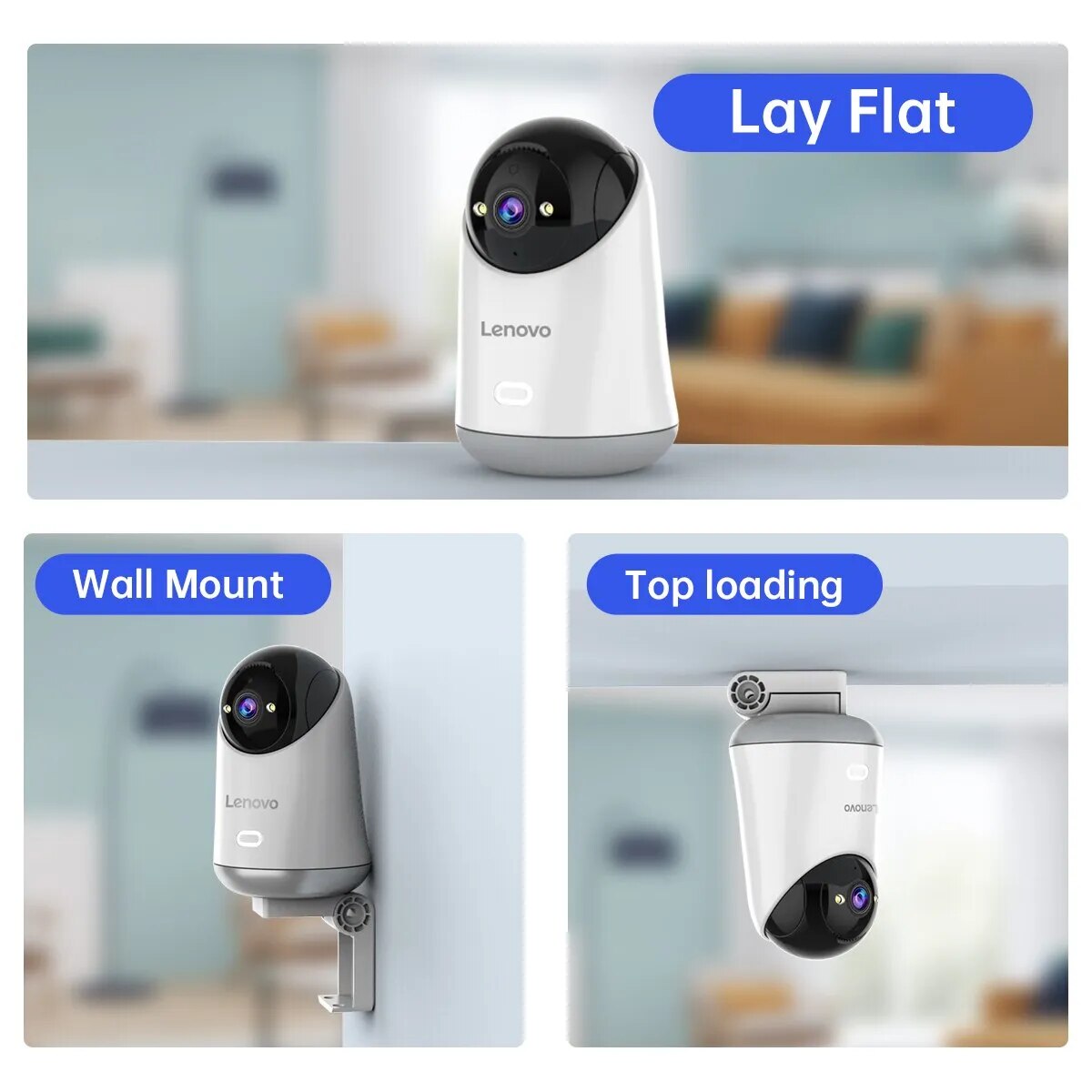 Lenovo 3MP 5G WiFi PTZ IP Camera Smart Home Color Night Audio Wireless Surveillance Camera Auto Tracking Security Baby Monitor