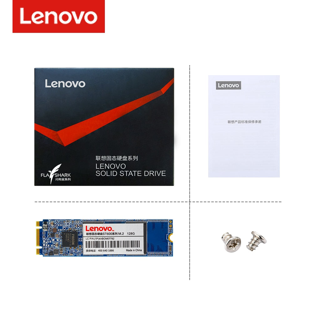 Lenovo SSD M2 SATA 1 TB 128GB 256GB 512GB 1TB M.2 NGFF SSD HD 2280 Internal Solid State Drives Hard Disk for Laptop Desktop PC