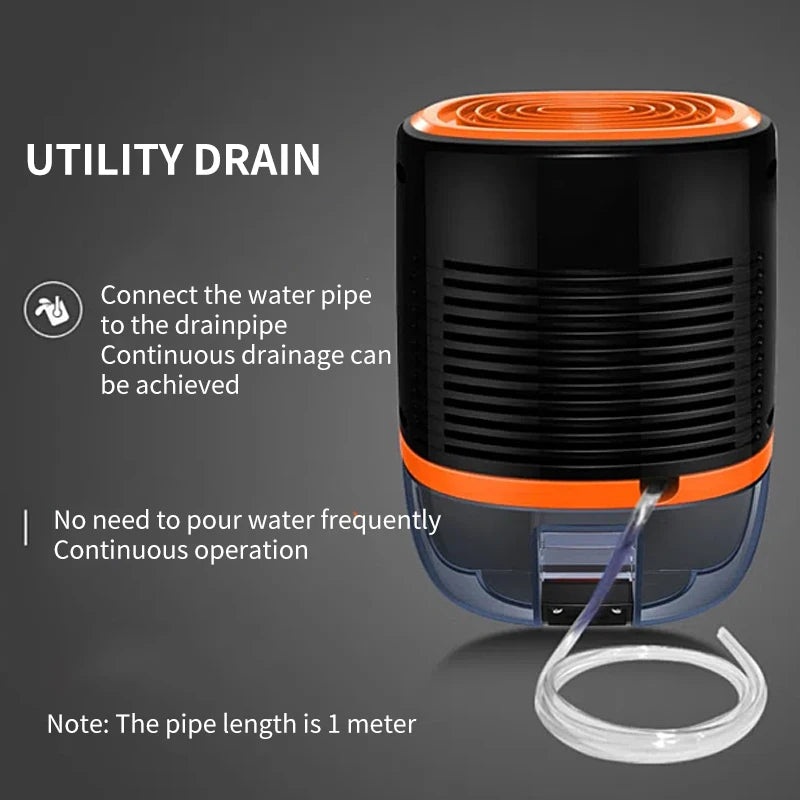 Dehumidifier for household small bedrooms basement moisture absorption drying dehumidification and moisture prevention devices