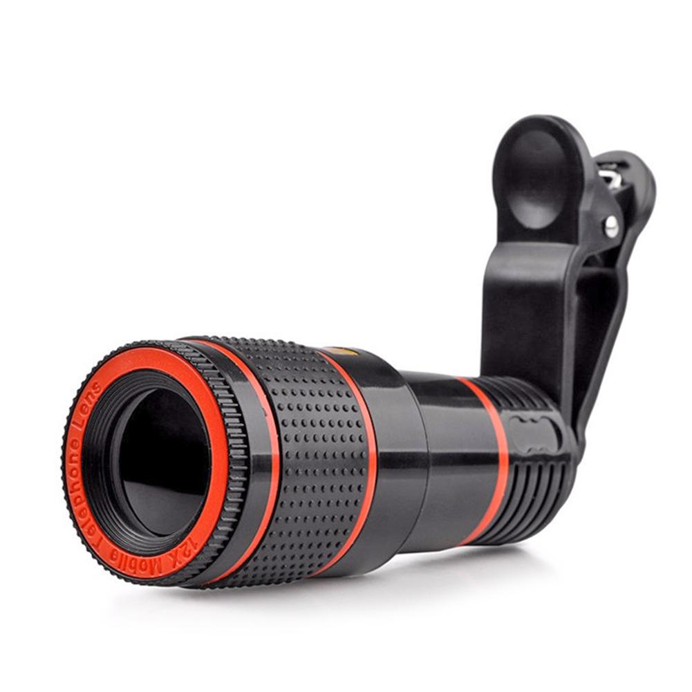 Lens Universal Clip 8x Zoom Phone Camera Telephoto Lens Monocular Telescope Phone Universal Optical Telescope Lens For iPhone