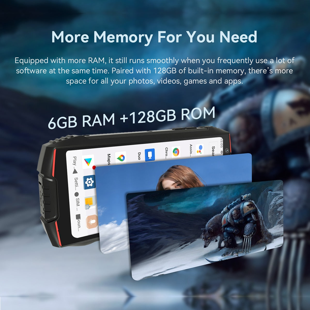 Cubot KingKong Mini 3 Rugged Phone 4.5" Display Android 12 Octa-Core 6GB+128GB Smartphone Waterproof 20MP Camera NFC Cellphones