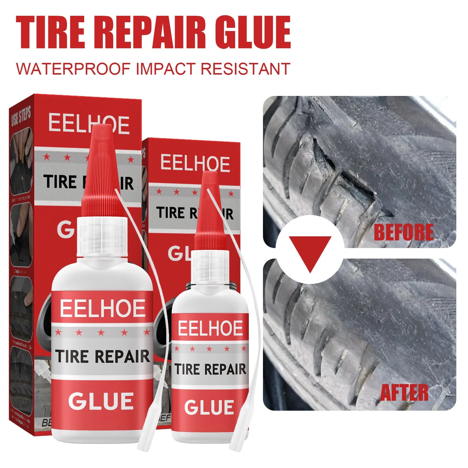 30/50ML Universal Car Tire Repairing Glue Tyre Tube Puncture Repair Tools Motorcycle Bike Truck Portable Car Repairing Glues
