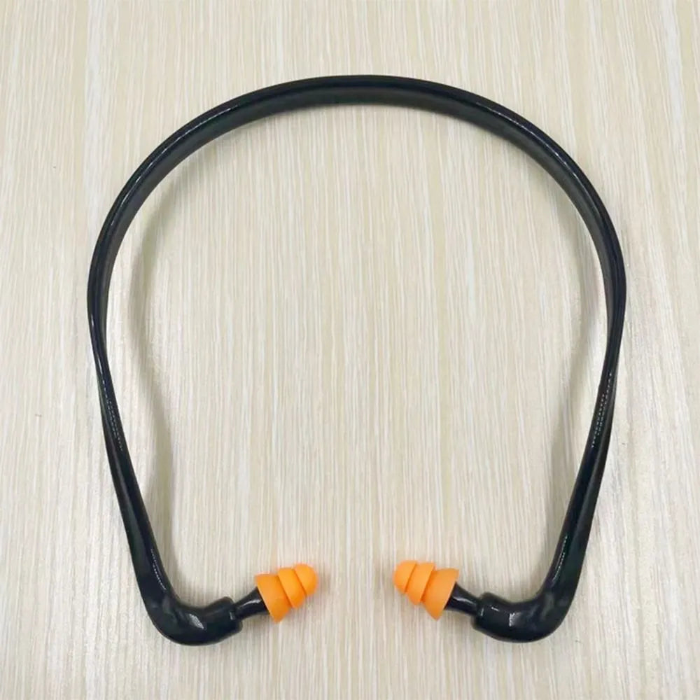 Soft Silicone Head-mounted Earplugs Blue Black Orange Protector Anti-Noise Earmuff Sleeping Working Noise Reduction Ear Plugs