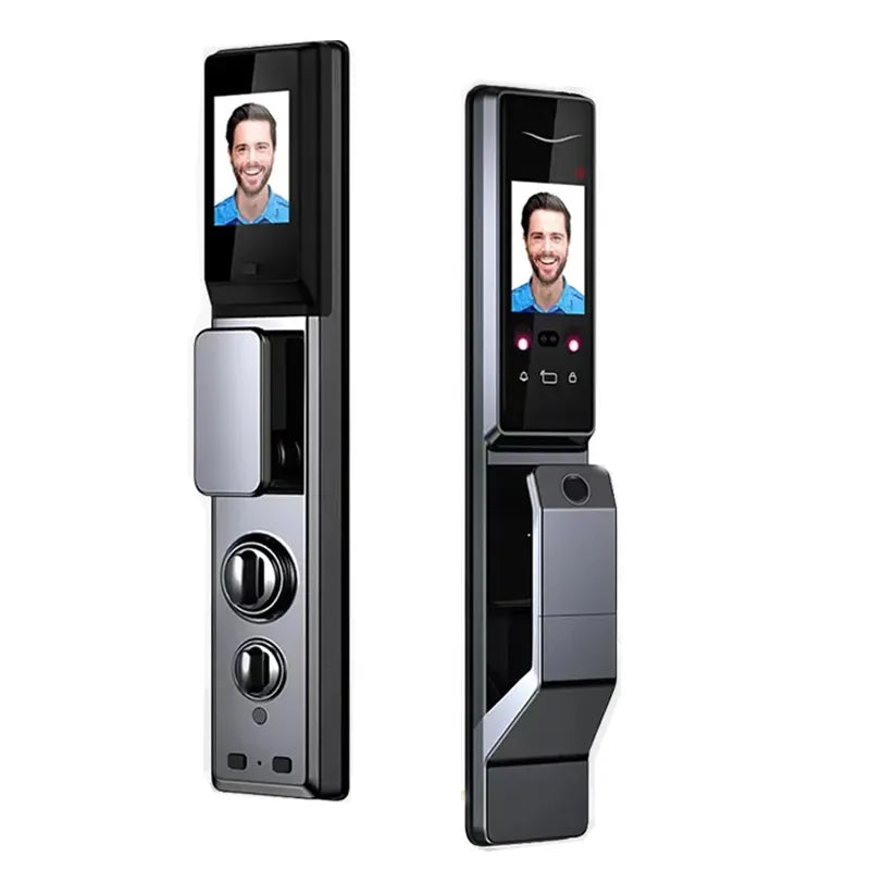 TIAGO Wifi Tuya APP Face Recognition Smart Door Lock With Camera Video Call Voice Intercom Digital Door Lock Automatic Door Lock