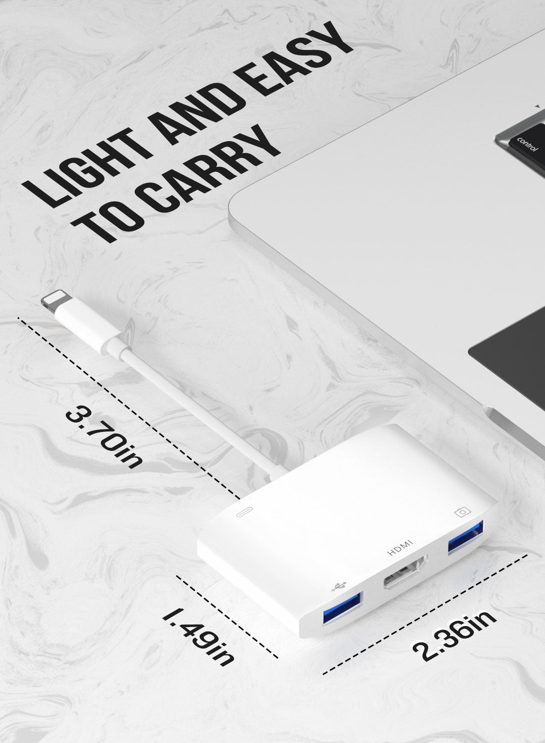 Lemorele Lightning TO USB OTG Converter Adapter for iPhone Mouse Keyboard Charging U Disk Camera CardReader Data Converter Iphon