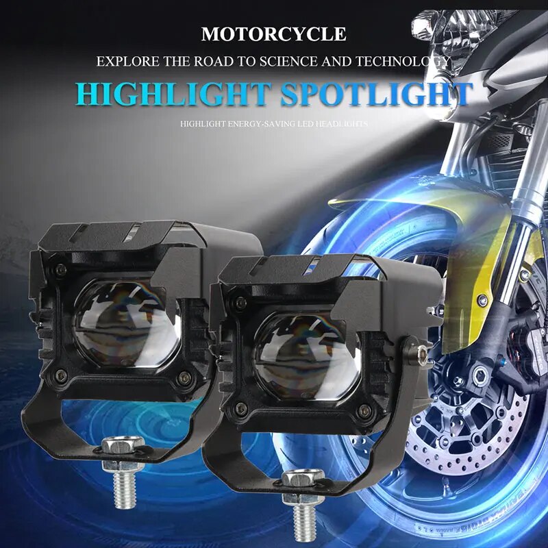Led lens headlight kit Headlight led motorcycle CSP Chips fog lights for motorcycle signal lamp motorcycle accessories