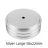 Speaker Spikes Stand Feet Pad Foot For Speakers CD Amplifier 58x22mm 40x20mm Aluminum Alloy Rubber Portable Audio Video 4sets