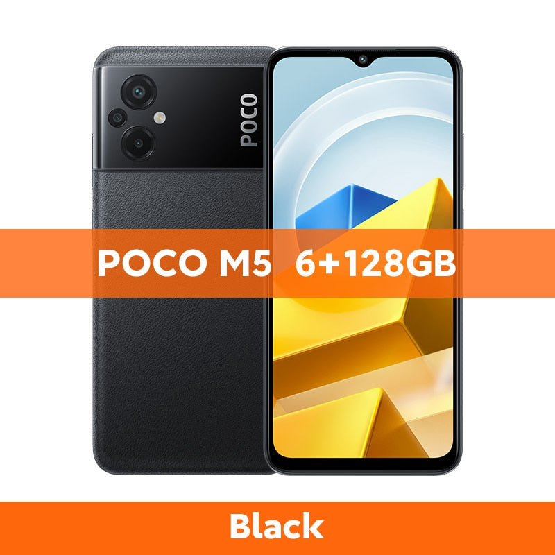 【World Premiere】POCO M5 Global Version Smartphone 64GB/128GB NFC MTK G99 Octa Core 90Hz 6.58" Display 50MP Camera 5000mAh
