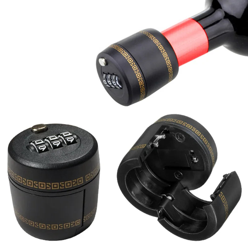 3 Digit Combination Lock   Password Code Lock Wine Bottle Stopper For Wine