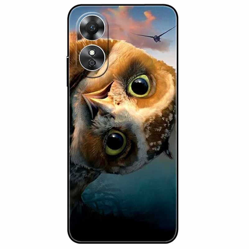 For OPPO A98 5G A 98 Case Silicone Soft Wolf Lion Cat Black Bumper Funda Coque for OPPO A98 2023 CPH2529 OPPOA98 Protective Bag