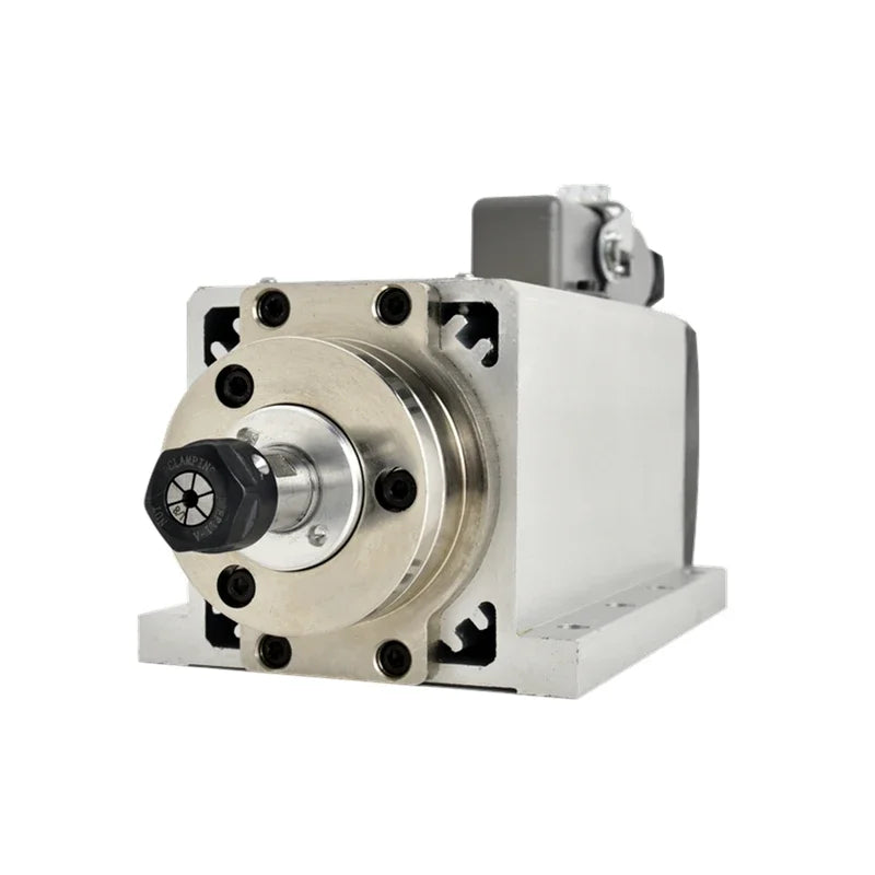 1.5KW CNC Square Spindle Motor Aviation Plug Style Air-Cooled 8A for CNC Engraving Milling Machine Tool
