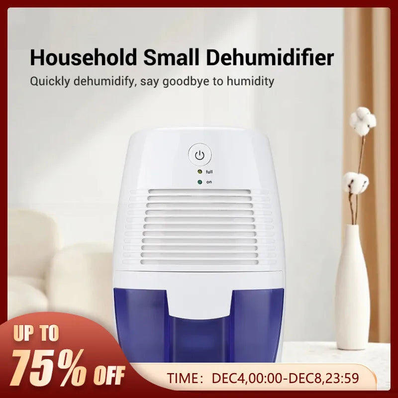 Portable Dehumidifier Air Purifier USB Mute Moisture Absorbers Air Dryer For Home Room Office Kitchen Deodorizer Dryer