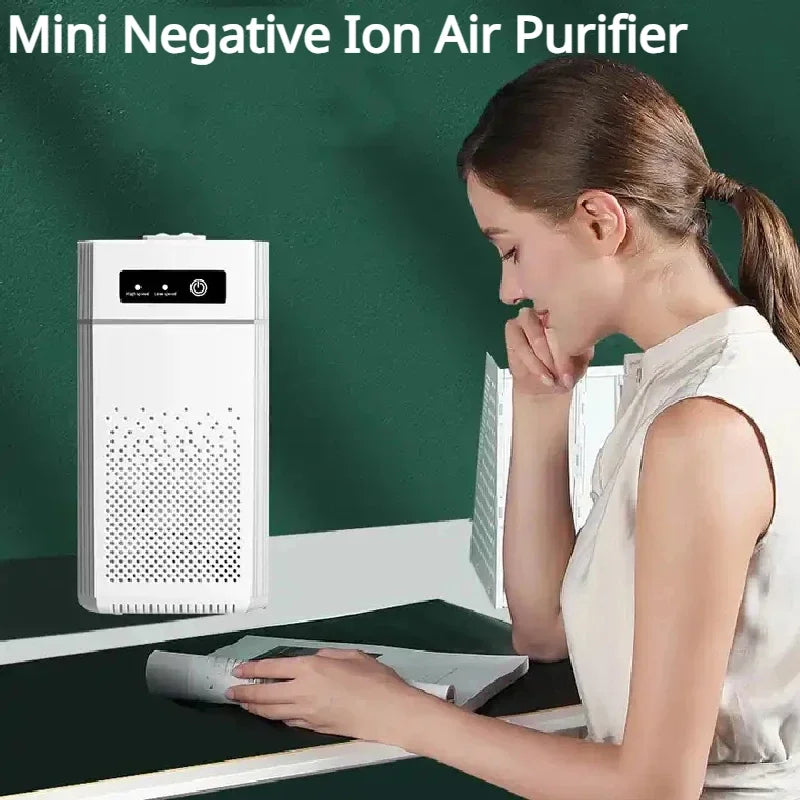 Air Purifier HEPA Filter Negative Ions Generator Odor Eliminator Formaldehyde Smoke Remove Air Cleaner Household Free Shipping