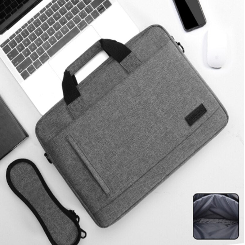 Business Laptop Bag Case Shoulder Tote Bag Notebook Bag Briefcase For 13 15 17 Inch Macbook Air Pro HP Huawei Asus Dell