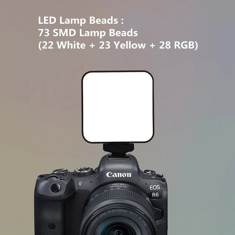 W64 RGB LED Photography Lighting Video Light Magnetic LED Camera Light 25009000K 800LUX 2000mAh
