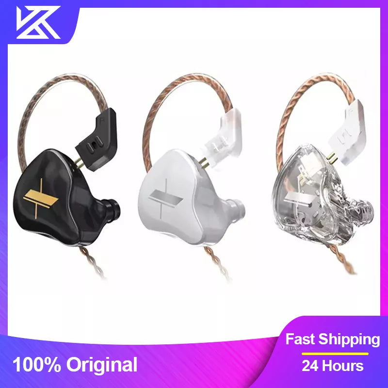 KZ EDX Wired Earphones With Microphone Dynamic HIFI Bass Music Earbuds In Ear Monitor Headphones Noise Cancelling Sport Headset