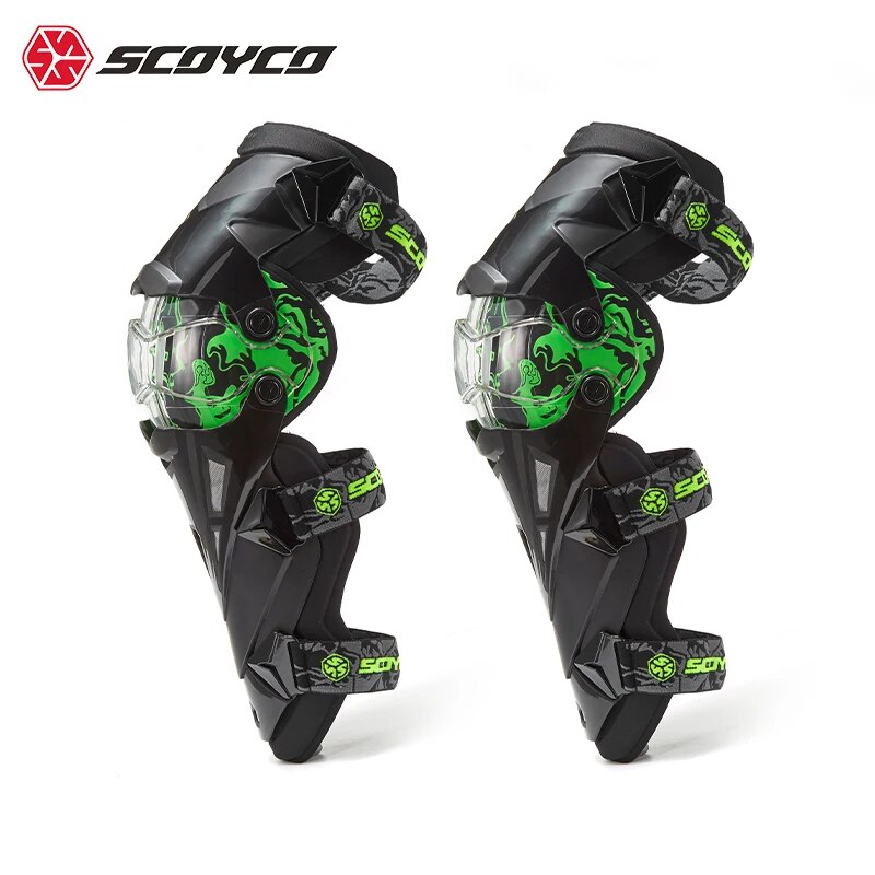 SCOYCO Knee Protector K12 Cycling Knee Protector Motorcycle Off Road Racing Protector Outdoor Sports Anti fall Knee Protector
