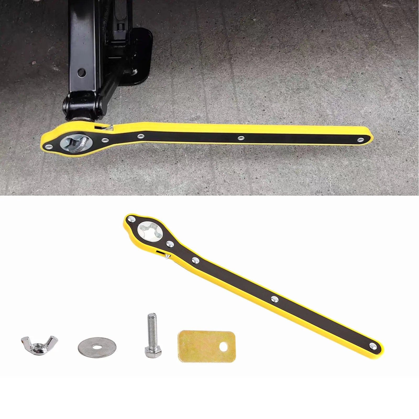 Car Labor-saving Scissor Lifting Jack Wrench cross Adapter Tire Wheel Lug Repair Tool Handle Garage Efficient Vehicle Automotive