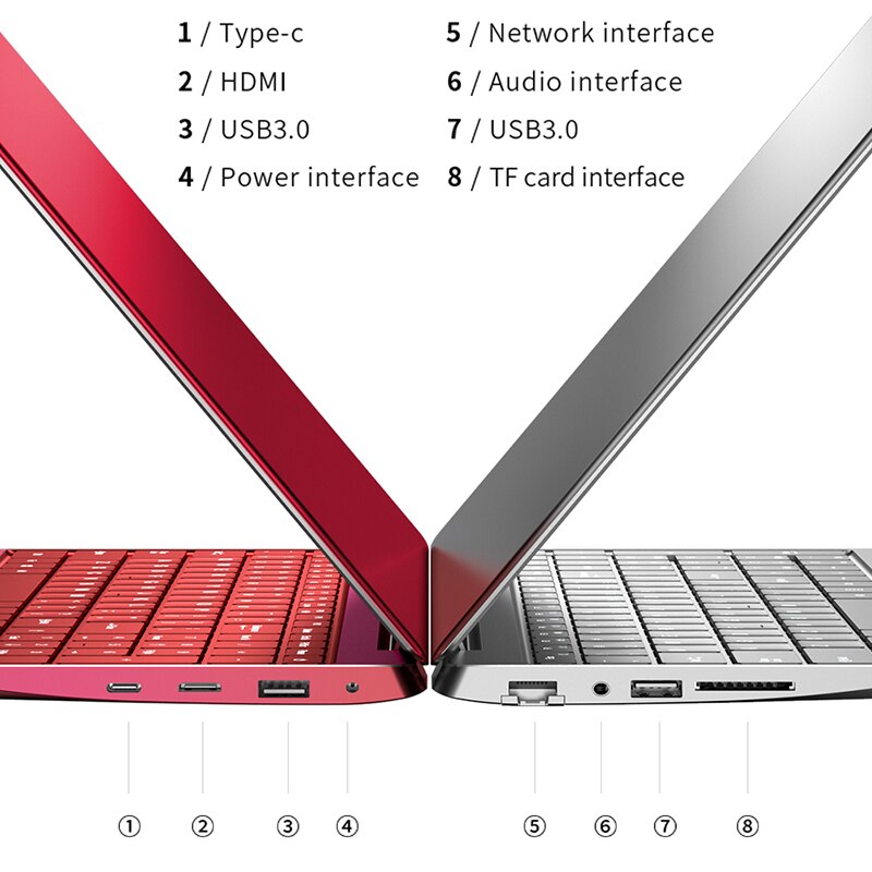 Ultrabook office Notebooks Metal Laptop Windows 10 Gaming Education Computer PC Netbook 15.6" 11th Gen Intel N5095 16GB+1TB RJ45