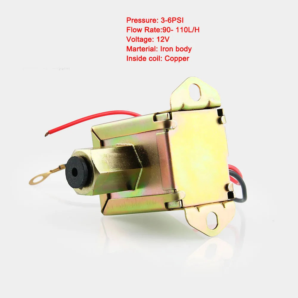 12V Volt 2.5-4PSI Universal Fuel Pump Electric Inline Low Pressure Gas Diesel 40104