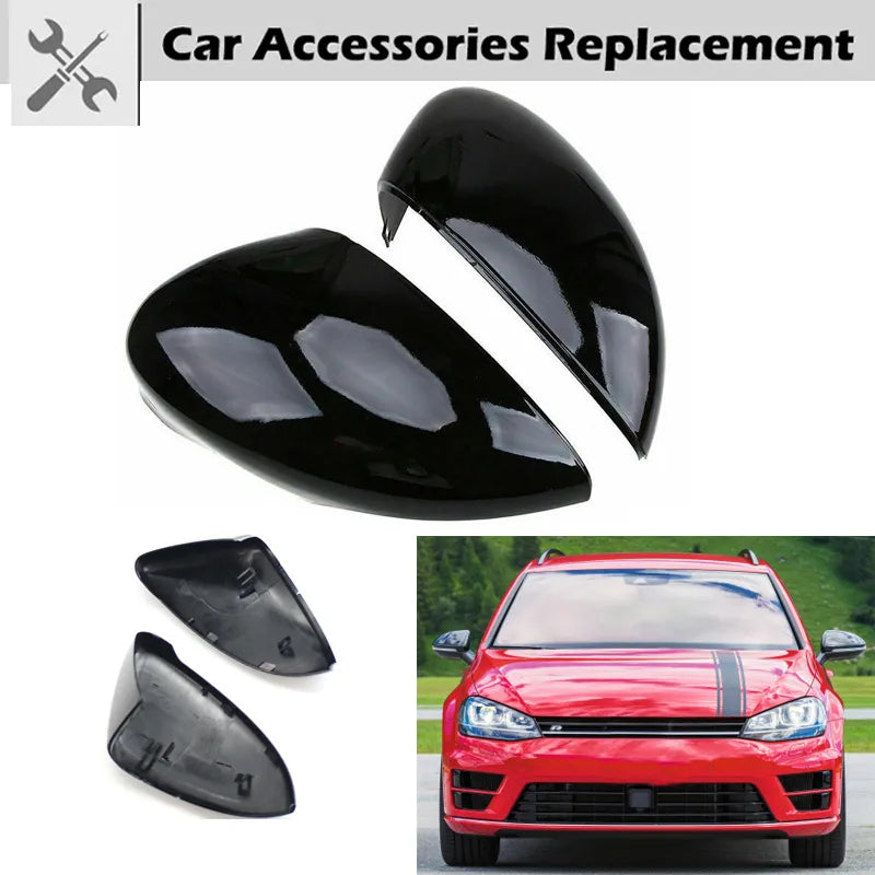 Wing Side Mirror Cover Rearview Mirror Cap Fit For 2014-2018 VW Golf 7 GTI MK7 Car Accessories Replacement
