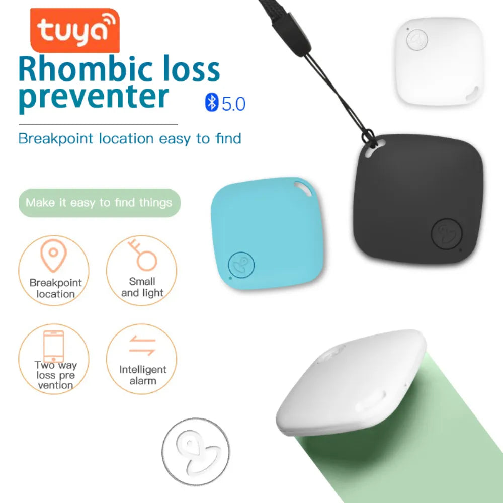 Tuya Smart Tag Mini GPS Tracker Key Bag Child Pet Finder Location Record Wireless Bluetooth Anti-lost Alarm Portable GPS Tracker