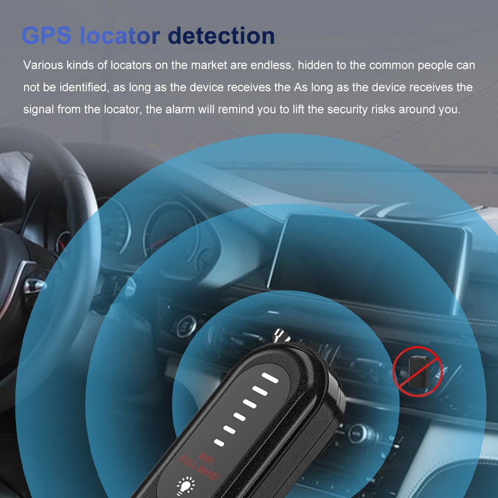 Multi-function Detector Security Protection Anti-spy Camera GPS Signal Lens RF Locator Tracker Bug Gadget Detect Wireless Camera