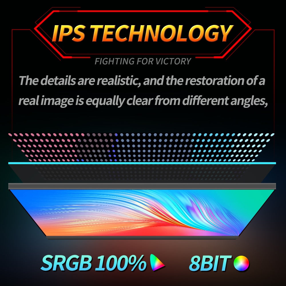 MUCAI 24 Inch Monitor 2K 165Hz LCD Display 144Hz PC IPS QHD Desktop Gamer Computer Screen Flat HDMI-compatible/DP/2560*1440