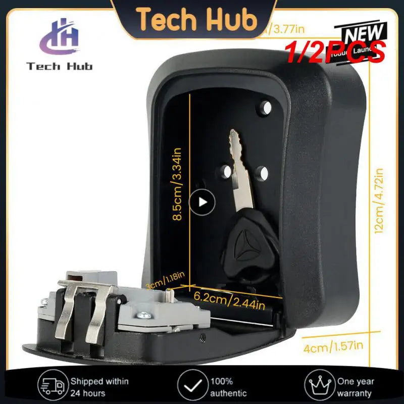 1/2PCS Weatherproof Wall-mounted Key Safe Password Key Box Key Lock Box No4 Combination Key Storage Lock Box Indoor and Outdoor