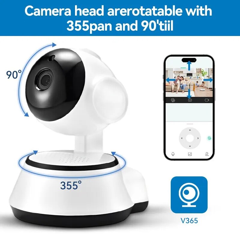 WiFi Security Camera 1080P Two Way Intercom View Anytime Anywhere Baby Monitor Indoor Cctv Camera