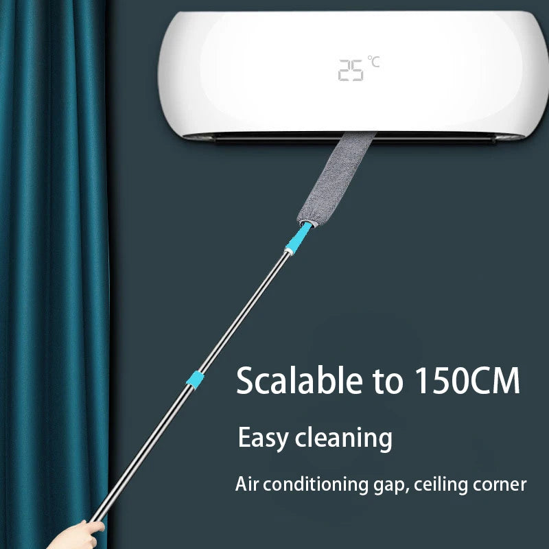 Practical Household Dust Cleaning Brush with Non-woven Cleaning Cloth Long Handle Dust Gap Brush for Home Cleaning Tool