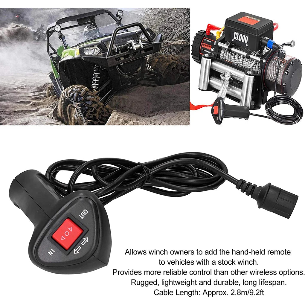 Car Winch Remote Controller Handheld Electric Universal 1 5m Length Control Switch with Cable Modification Accessory