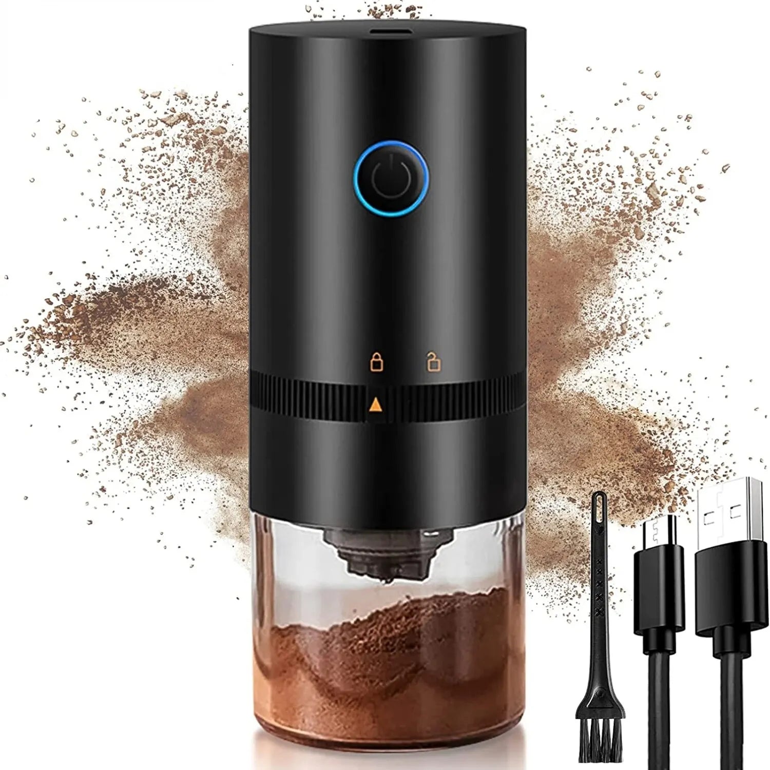 Coffee Grinder TYPE C USB Charge Professional Ceramic Grinding Core Coffee Beans Mill Grinder New Upgrade Portable Electric