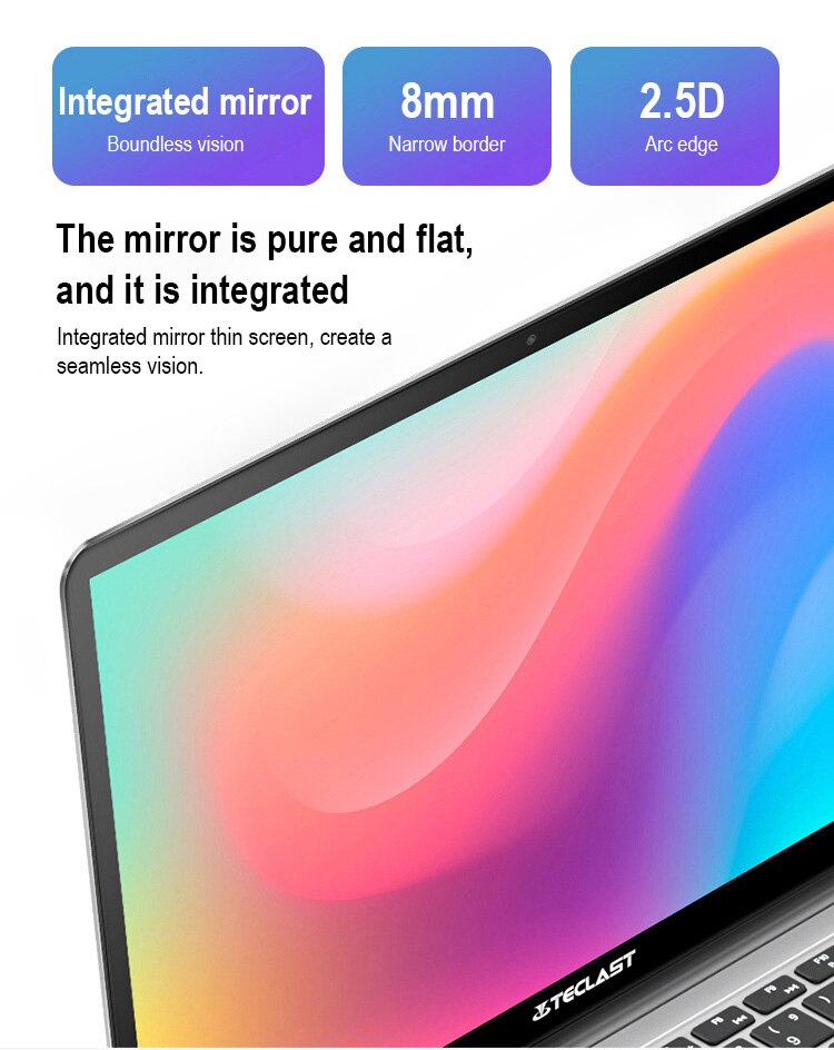 Teclast F7S Notebook 14.1 ”„ windows 10 Intel N3450 dwurdzeniowy 2.4GHz 8 GB pamięci RAM 512 GB SSD 2.0MP aparat z przodu 7 godz