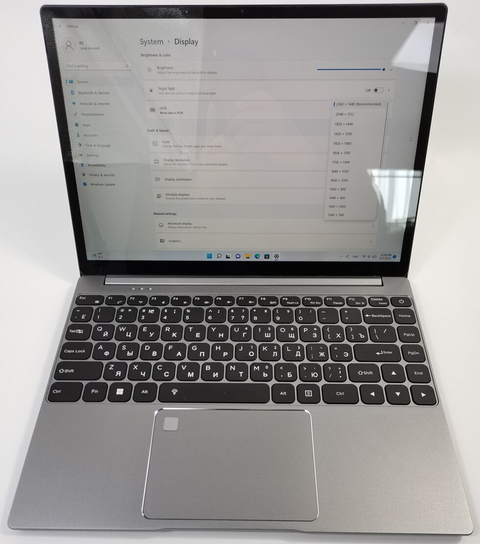 2023 Portable Laptop Gaming Office Business Metal Notebooks Windows 11 14.1" 2160*1440 Intel Core I5-1035G1 16GB RAM+1TB Netbook