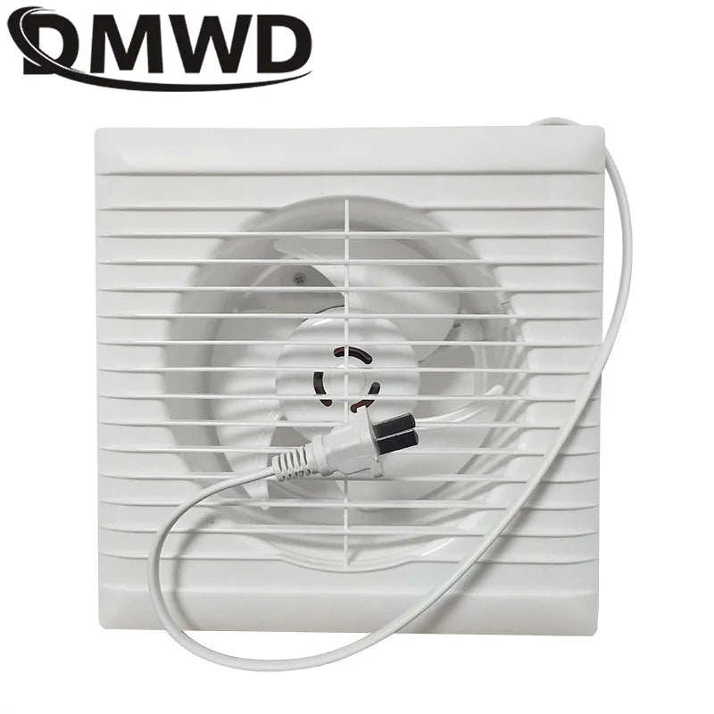 DMWD 4/6/8 Inch Hanging Wall Window Air Exhaust Fan Ventilator Duct Booster Bathroom Kitchen Toilet Vent Ventilating Extractor
