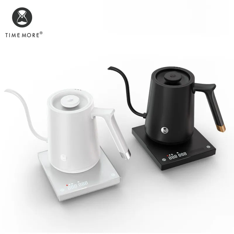 Timemore Fish Smart Electric Coffee Kettle Gooseneck 800Ml 220V Flash Heat Temperature Control Pot For Kitchen