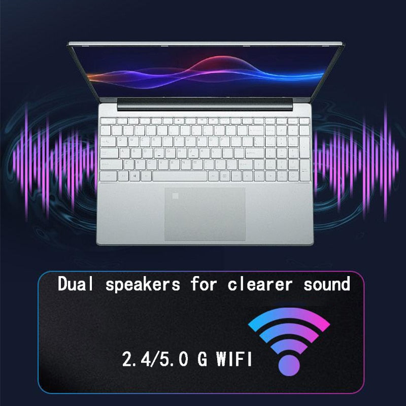 16GB RAM Windows 10 Laptop 15.6" FHD Screen 128GB/2562GB/512GB/1T SSD Ultra thin office notebook