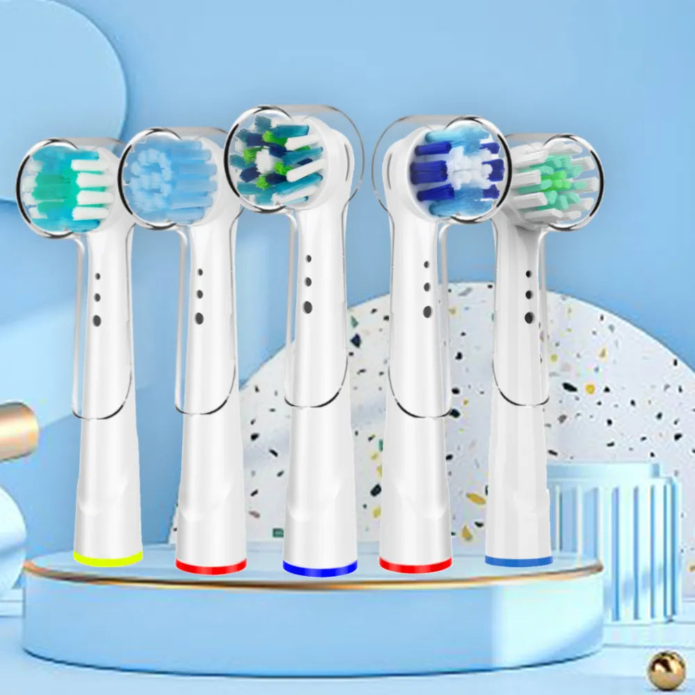 Replacement Toothbrush Heads with Protecting Covers for Oral B Electric Toothbrush to Keep Healthy Brushing and Hygienic Storage