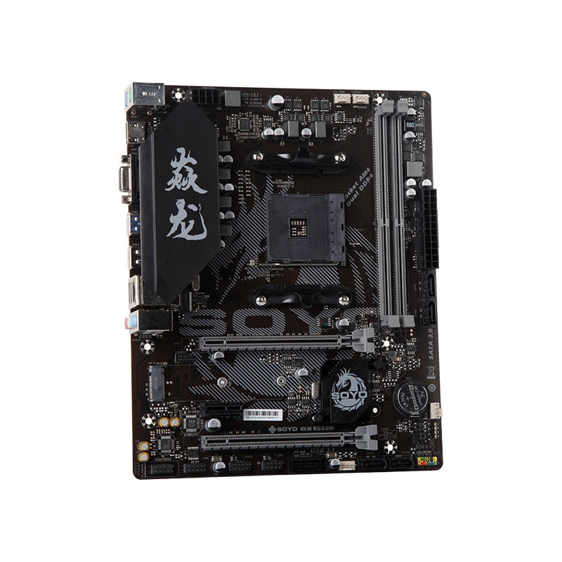 SOYO B550M AMD New Motherboard Set with Ryzen5 5600G CPU Kit& Dual-channel DDR4 16GBx2 3200MHz RAM PCIE4.0 for Computer office