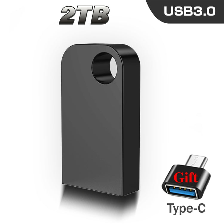New PEN DRIVE 2TB High Speed USB 3.0 Flash Drive 2TB Pendrive 2 in 1 Adpater U Disk 2TB Waterproof Mini Flash Drive Best Gift