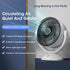 4000mAh Multifunction Electric Fan Desktop Wall Floor Ceiling Rechargeable Air Circulation Stand Fan Home Cooling Ventilator Fan