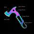 Multifunctional Stainless Steel Mini Plate Axe Outdoor Camping Portable Small Tool Unpacking Fixed Blade Knife With Screwdriver