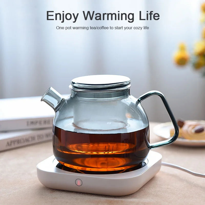 80℃ Smart Coffee Cup Warmer Mug 50W Electric Kettle Teapot 3-Temperature Mode Large Panel Fast Heated for Coffee Accessories