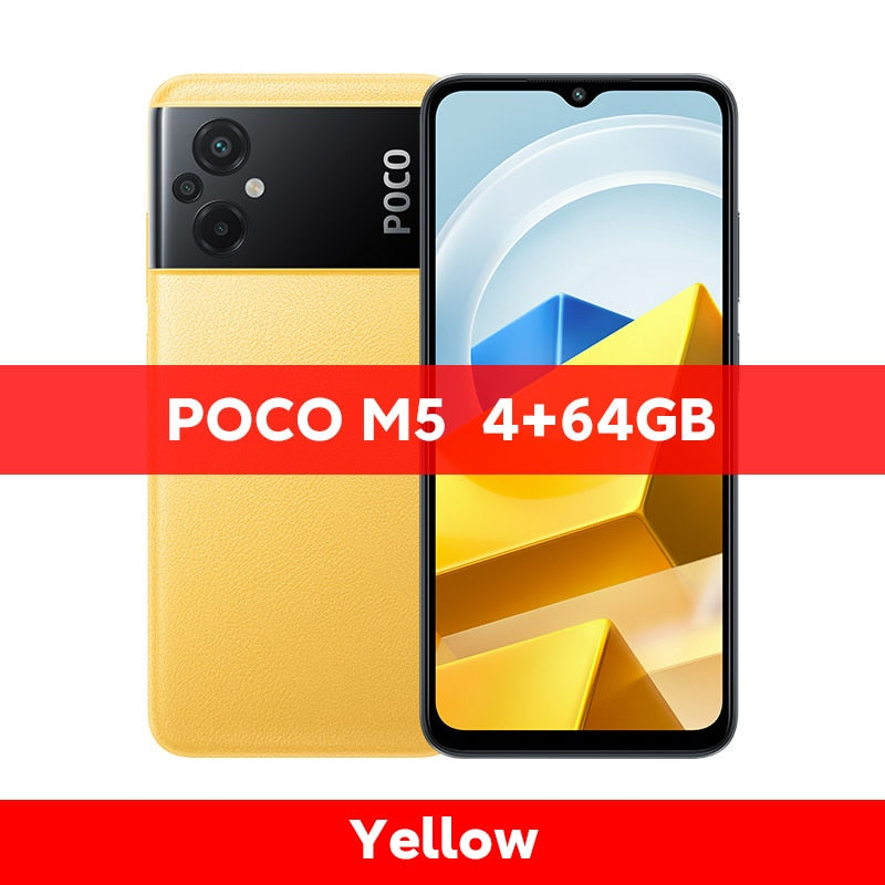 【World Premiere】POCO M5 Global Version Smartphone 64GB/128GB NFC MTK G99 Octa Core 90Hz 6.58" Display 50MP Camera 5000mAh