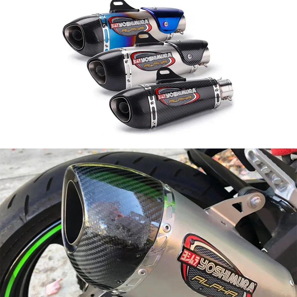 General purpose 51mm motorcycle Yoshimura exhaust silencer Stainless steel GP Scooter motorcycle tube for R1 R3 R6 Ninja400 Z900