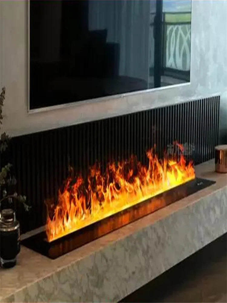 1000 MM L Fake Flame Water Electric  Fireplace 3d Steam Vapor Fire Pits