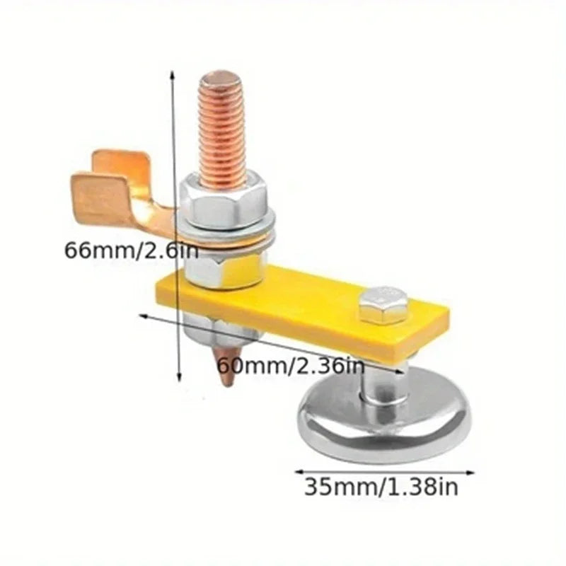 Welding Magnet Head Magnetic Welding Fix Ground Clamp Single/Double Strong Magnetic Welding Support for Electric Welding Ground