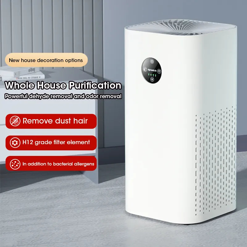 180㎡ Negative Ion Air Purifier Deodorization Sterilization Filtration Indoor Formaldehyde Removal Hepa Air Cleaner Free Shipping